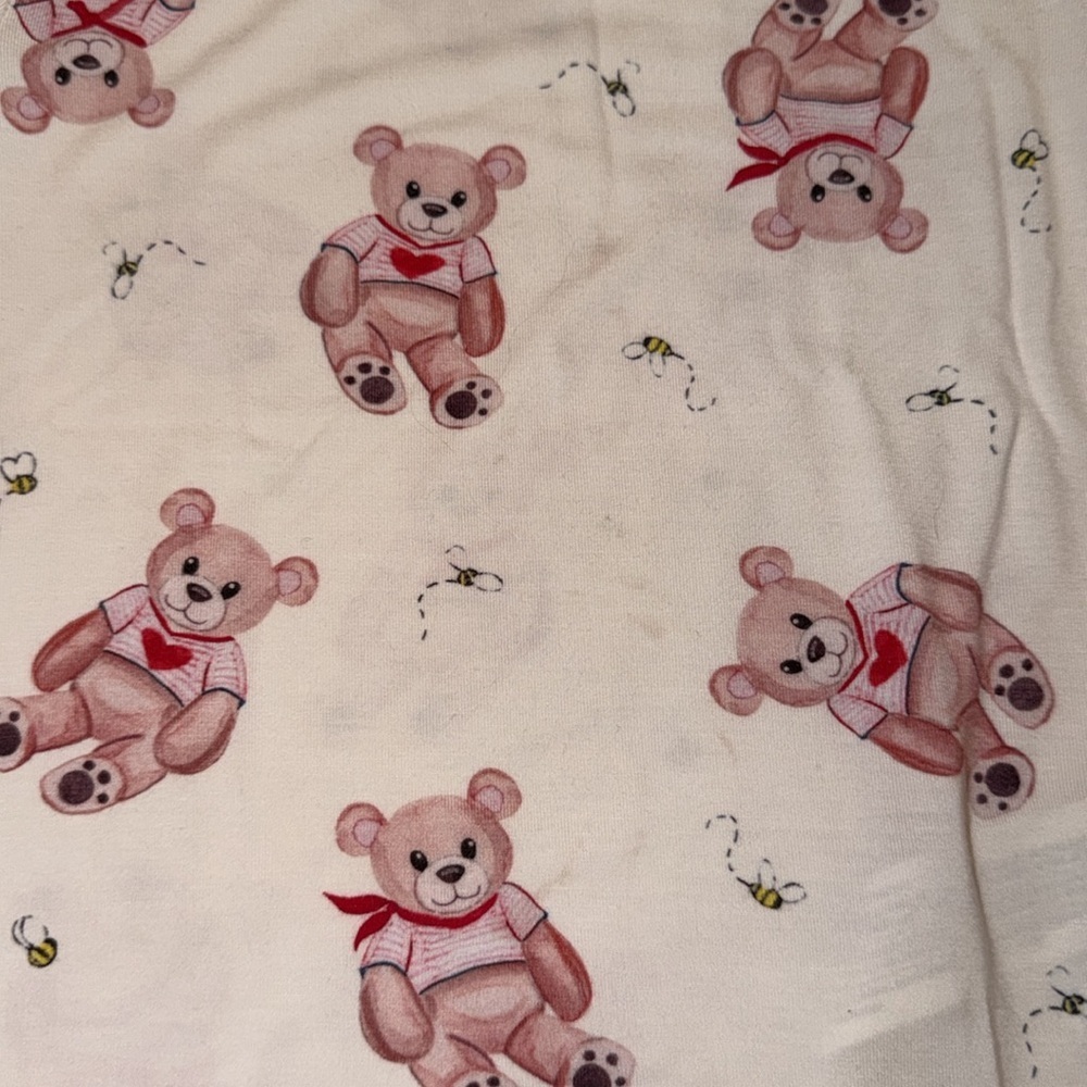 Posh Peanut Pajama Set with Teddy Bear Print 3/4T - Picture 4 of 4